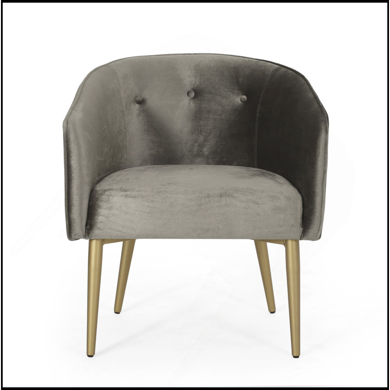 Chaise avec accoudoirs de salle à manger, Gris