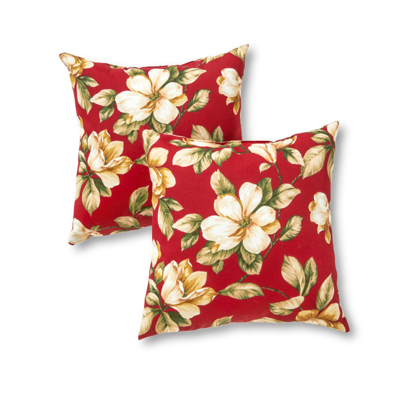 Housse de coussin d'extérieur carré Covington, Floral Roma