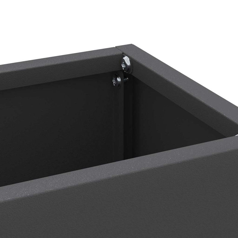 George Oliver Steel Storage Tub & Tote, Black