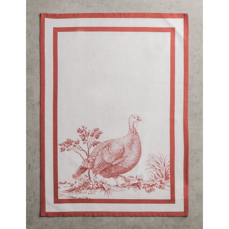 Ensemble de 3 serviettes à thé Holy Jouy, Rouge