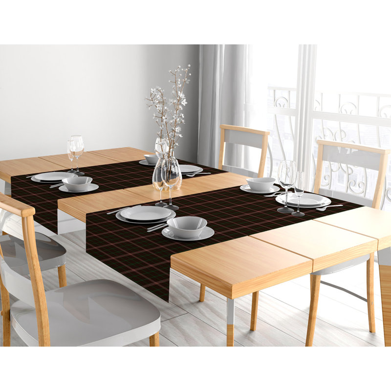 Huertas Plaid Table Runner