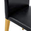 Quatre chaises de salle à manger en polyuréthane noir, pieds en métal doré. Simple et polyvalent, confortable et accompagné. Des chaises de salle à manger exquises et polyvalentes offrent une nouvelle expérience confortable. (Ensemble de 4)-330204279-330204276-330204274