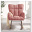 Chaise berçante en tissu Teddy-1581783118