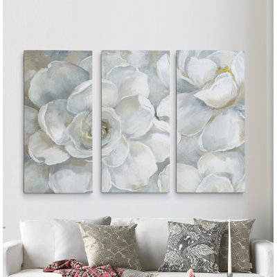 " Gardenia " 3 - Pieces Painting Print