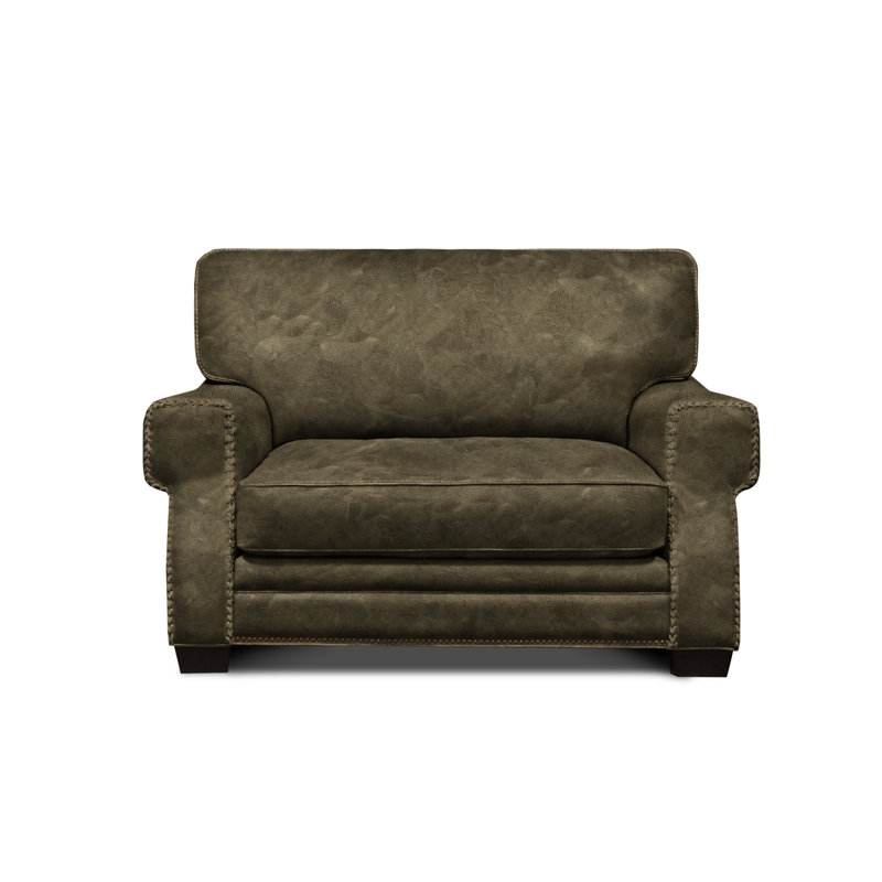 Stafford Leather Armchair, Graphite (Coyote), Espresso