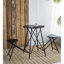 Table d'appoint escamotable 60,83 x 24 x 32,3 po et deux sièges
