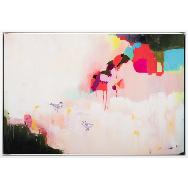 Marti Leroux " Missing You " by Marti Leroux, 24" H x 35" W, Floater Frame Canvas
