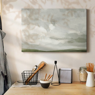 Gray Stone Sky IV-Gallery Wrapped Canvas