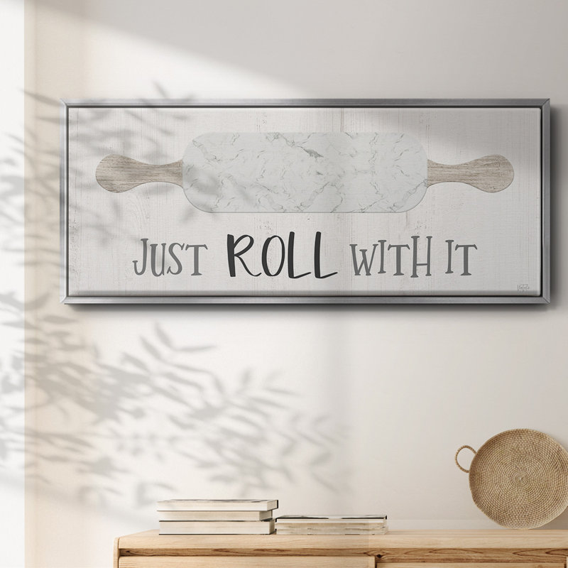 Roll With It- Framed Canvas, 12" H x 30" W