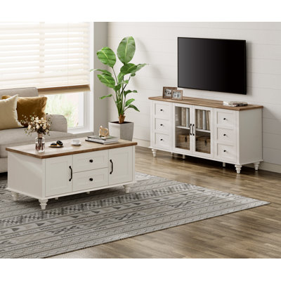 Scarlett TV Stand And Coffee Table Set by Sand & Stable