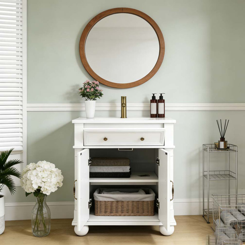 Meuble-lavabo 28 po, Blanc