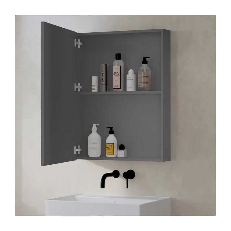 60mm W 80mm H Medicine Cabinet Mirror, Silver