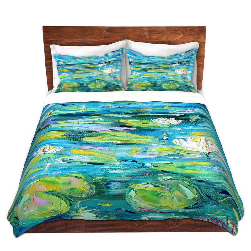 Ensemble de housse de couette en microfibre DiaNoche par Karen Tarlton - Lily Pond