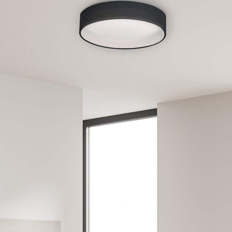 Jeannie LED Flush Mount, Black