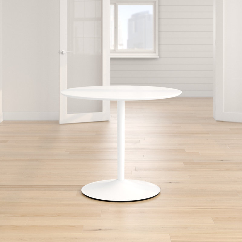 Dora Round Metal Base Dining Table