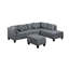 Canapé, chaise et repose-pieds rembourrés 104,5 po