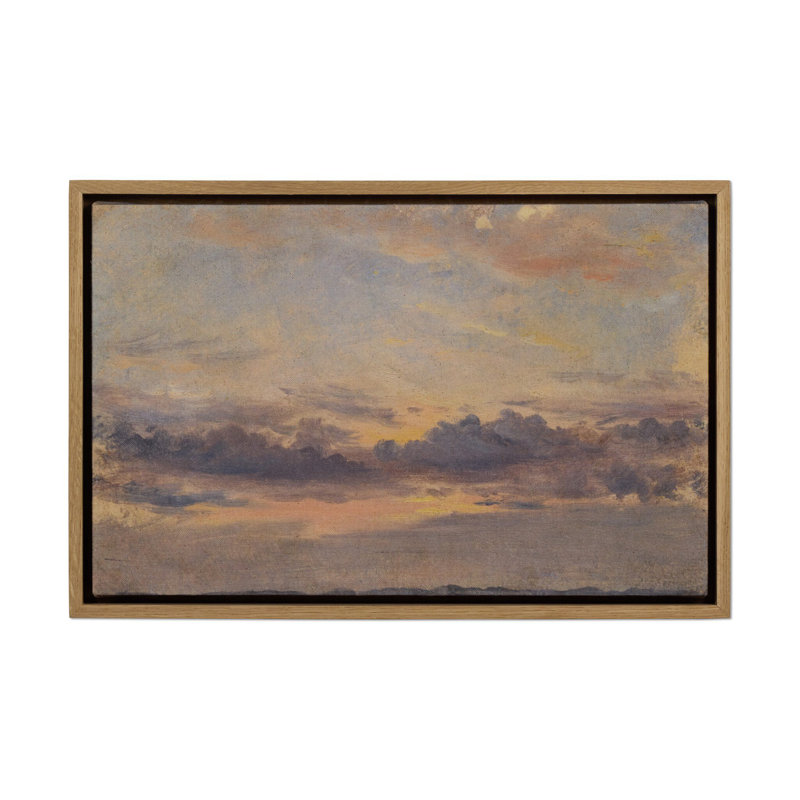A Parrett - Sunset par John Constable, H 30 po x l 40 po