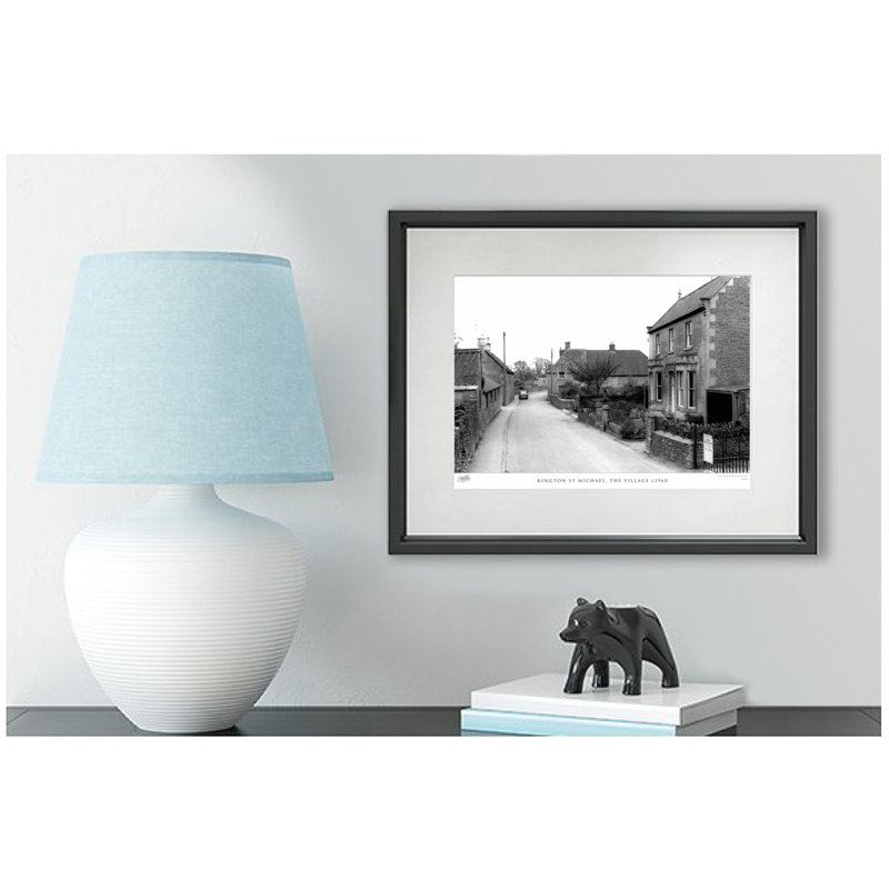 Kington St Michael, The Village C1960 - Single Picture Frame Print, 28cm H x 36cm W x 2.3cm D