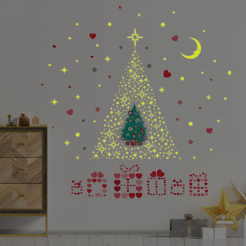Glow Stars Non-Wall Damaging Wall Decal