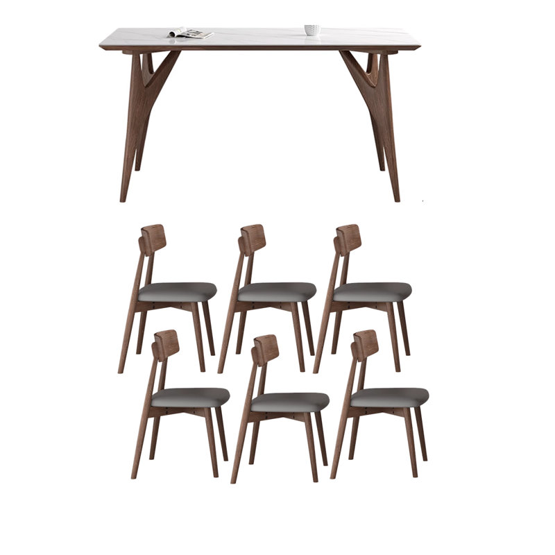 Table de salle à manger Modern, H 29,53 po x L 55,12 po x l 31,5 po
