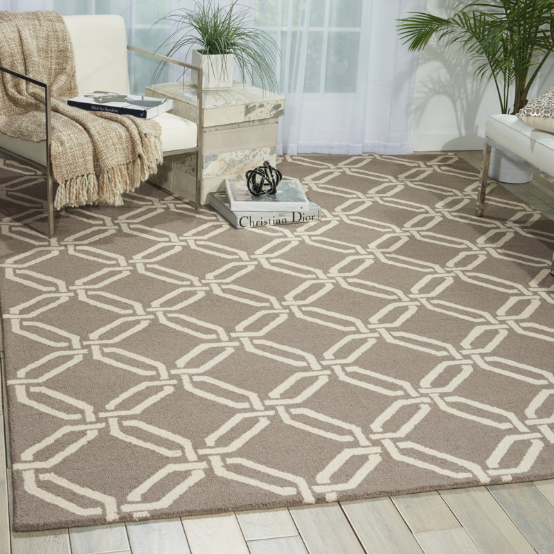 Bal Harbour Geometric Wool Area Rug, Rectangle 229 x 290cm