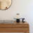 Blair 10" LED Classic Art Deco Black Small Table Lamp With Marble Round Base