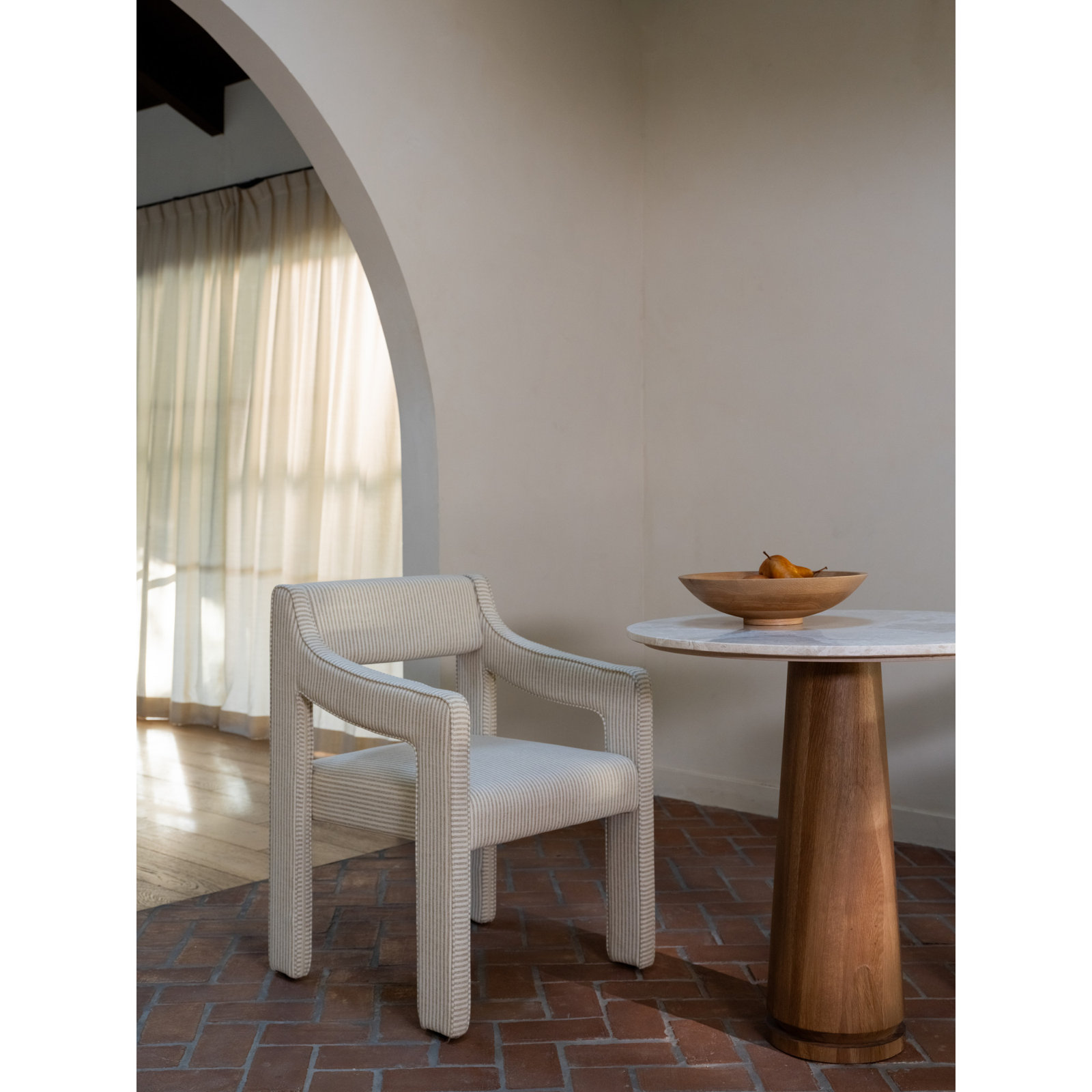 Deanna Dining Chair, Cream Beige