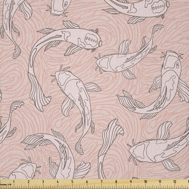 Deandray Koi Fish Swimming Multi-Purpose Fabric