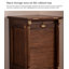 Armoire à bijoux rétro en noyer noir