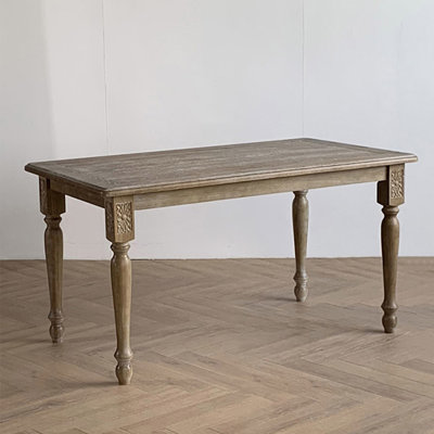Brown Rectangle Solid Wood Dining Tables