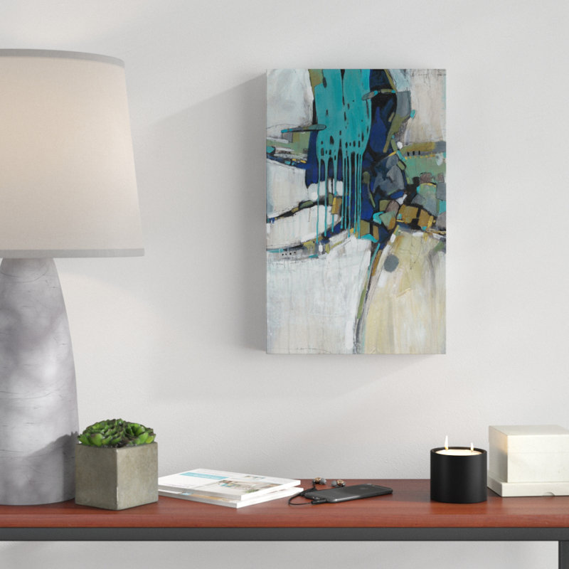 « separation ii », peinture sur toile tendue, H 19 po x l 12 po x P 2 po