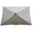 Taibah 120'' x 78'' Rectangular Lighted Market Umbrella-1839294288