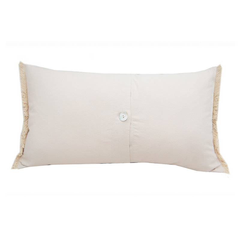 Embroidered Cotton Throw Pillow