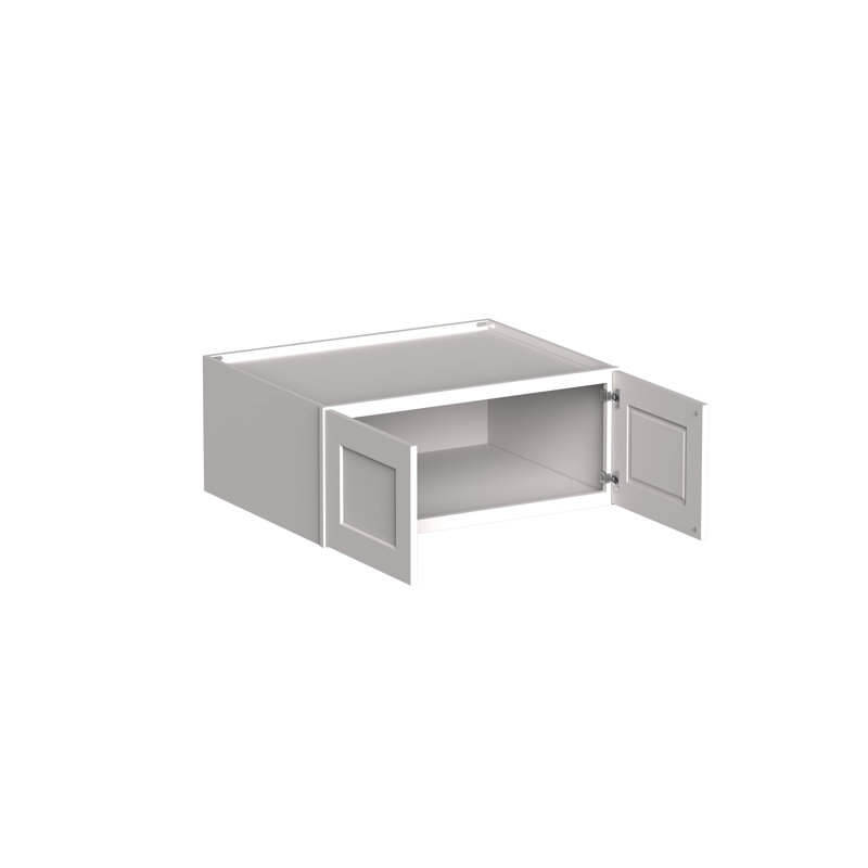 DL Cabinetry (prêt à assembler) Armoire murale de réfrigérateur de 36 po de largeur Shaker l 36 po x H 15 po x P 27 po - blanc Shaker
