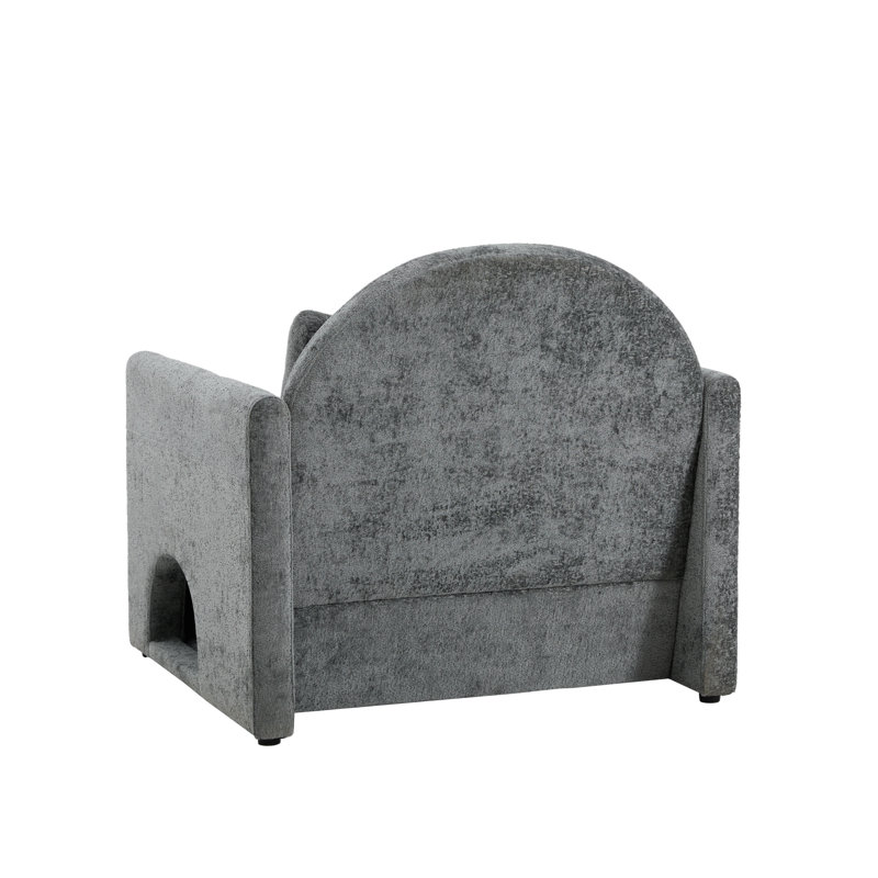 Canapé-fauteuil confortable surdimensionné pour le salon et la chambre à coucher avec style moderne, Gris
