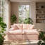 Chaise longue double en velours l 71,65 po x P 60,24 po x H 36,22 po Cozy Daily Moments