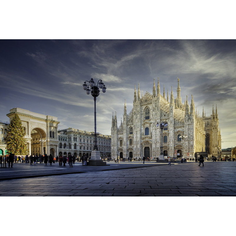 The Beautiful Cathedral Of Milan, Italy - Wrapped Canvas Print, 30cm H x 46cm W x 3.8cm D