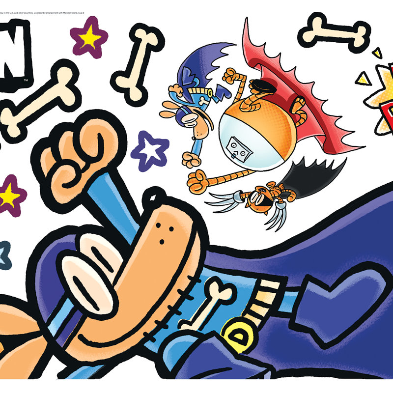 Dog Man Supa Buddies Wall Decals