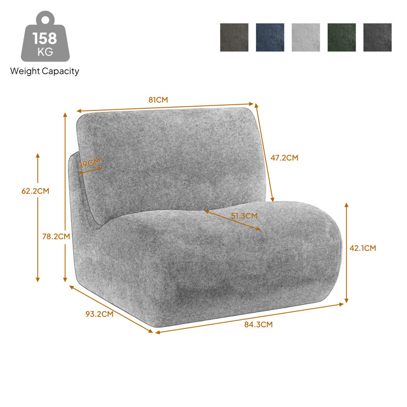 Nita Swivel 84.1 Cm Wide Swivel Lounge Chair, Taupe