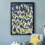 Indigo Blooming Night I, toile encadrée de qualité supérieure - prête à être accrochée-536801044-536801047