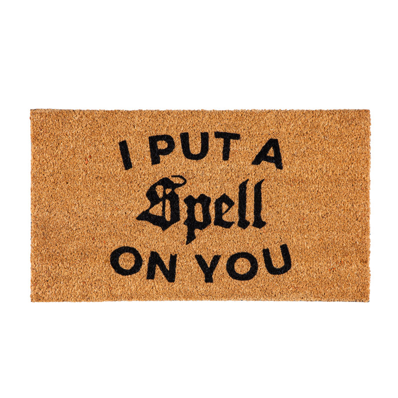 Greeting I Put A Spell on You 28 in. x 16 in. Non-Slip Outdoor Door Mat