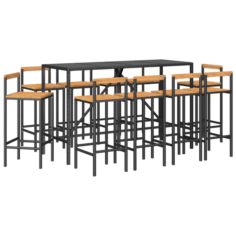 Lessette 40cm Bar Set, Black