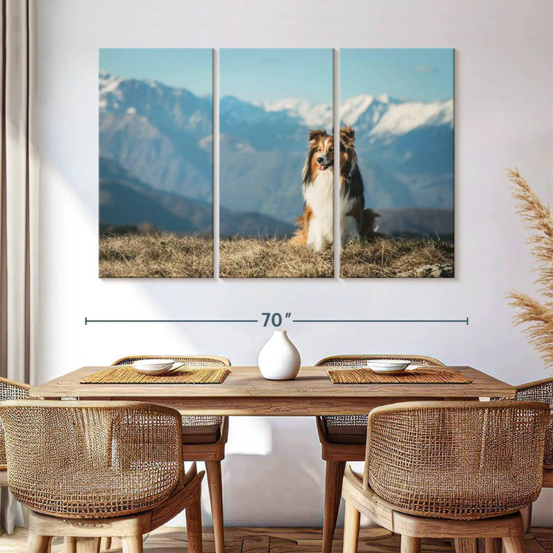 Brampt Shetland Sheepdog, 42" H x 65" W