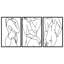Élégant accessoire mural décoratif en métal, noir, 40,6 po x 19,7 po | Fabrication 100% métal, épaisseur: 0,05 pouce | Parfait pour la décoration intérieure, le design unique ajoute de l'élégance à n'importe quelle pièce