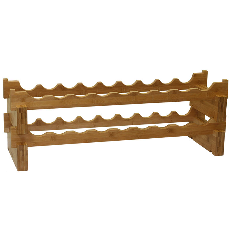 Support à vin en bois massif