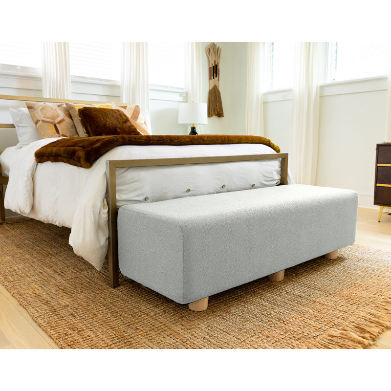 Caya 4-in-1 Large Queen/King Bed Bench, Giant Ottoman, Dining Bench, and Yoga and Massage Platform, 18" H  x 60" W x 22" D