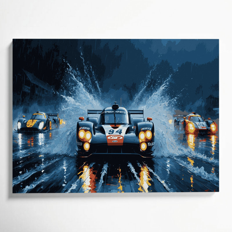Art mural sur toile Sports Endurance Racing, H 11 po x l 14 po