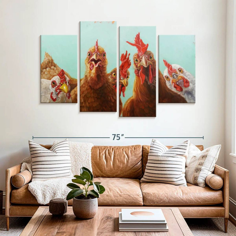 Brampt Chicken For Dinner, 42" H x 68" W