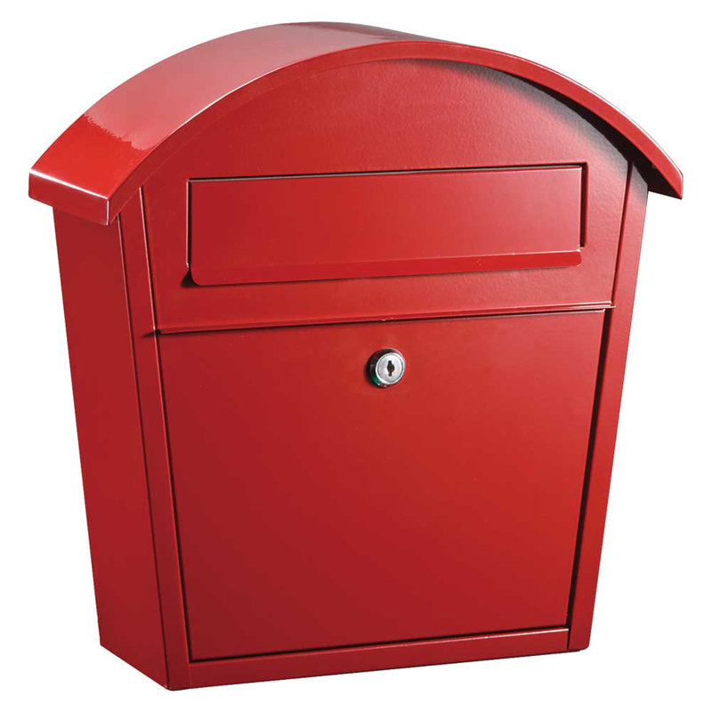 Winfield Series Steel Wall Mounted Mailbox, Red