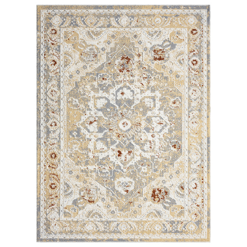 Tapis beige Afsana Camry, Rectangle 12 pi 6 po x 15 pi